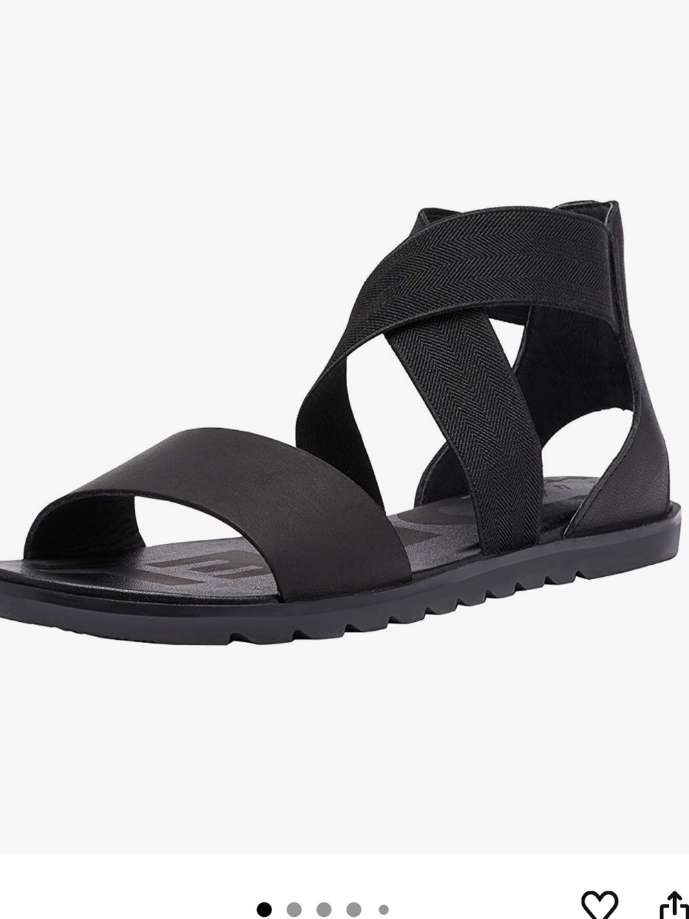 Sorel Women's Ella II Sandal in Black, size 9, NWOT (never worn)